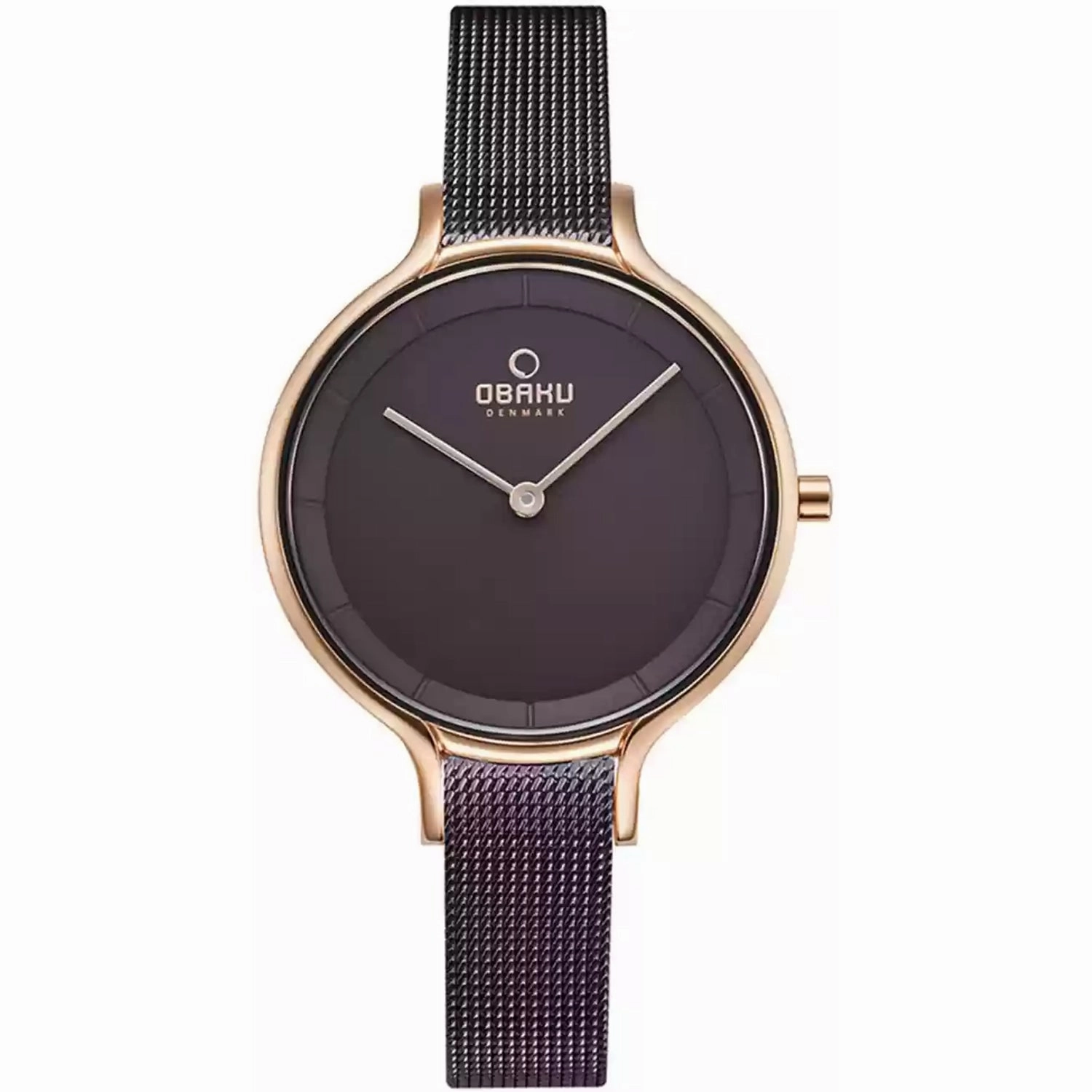 Obaku Women's Walnut Silver Dial Watch