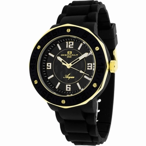 Oceanaut Women's Watch - Acqua Quartz Black Dial Rubber Strap | OC0214