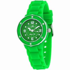 Oceanaut Women's Watch - Acqua Star Quartz Green Dial Rubber Strap | OC0439