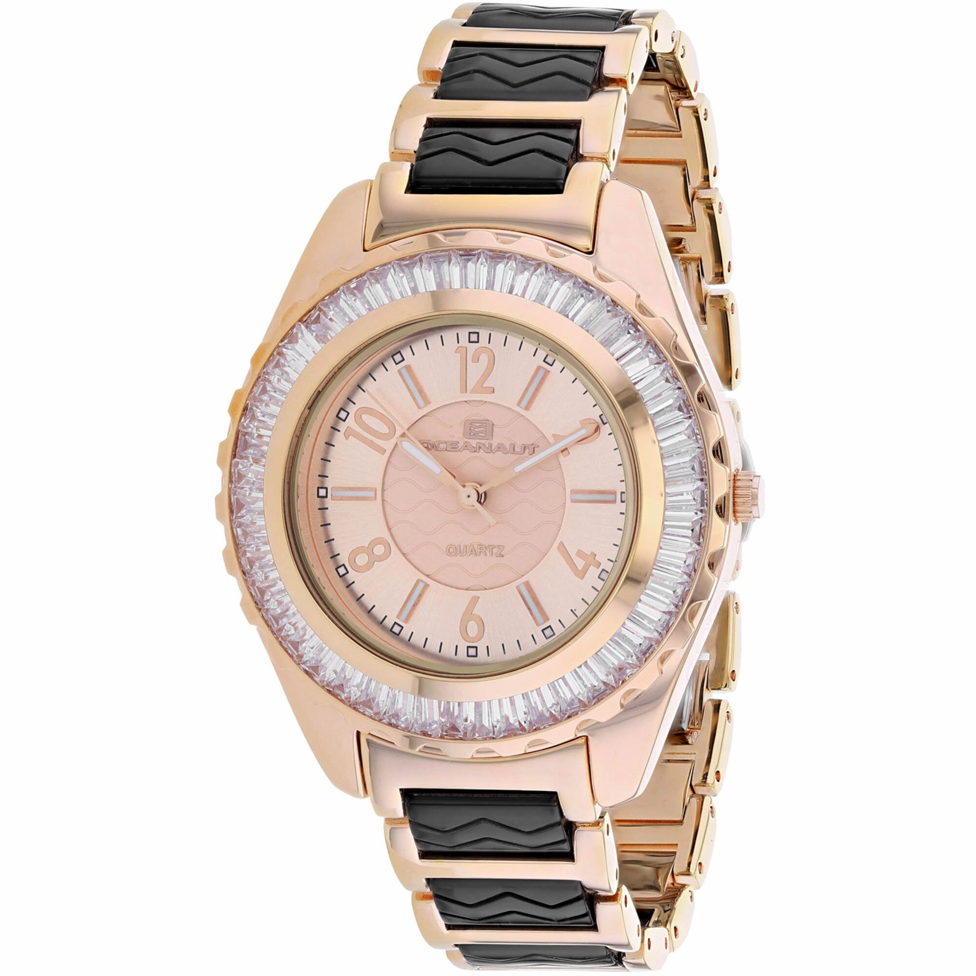 Oceanaut Women's Watch - Lucia Two Tone Rose Gold and Black Bracelet | OC0544