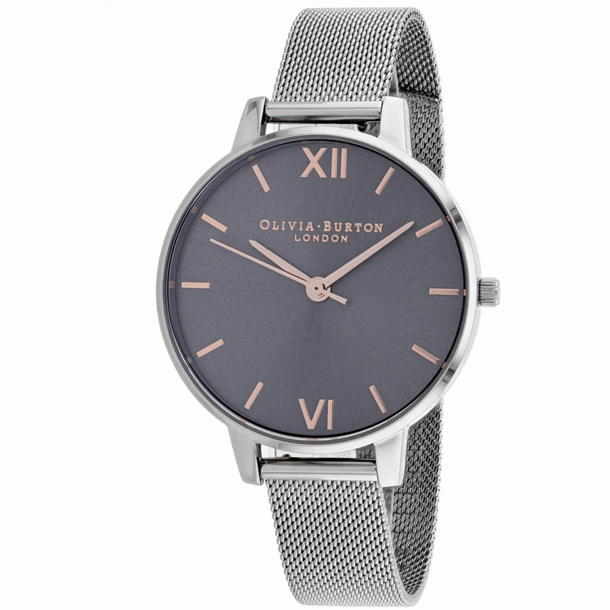 Olivia Burton Women's Watch - Classic Grey Dial Stainless Steel Bracelet | OB16MD80