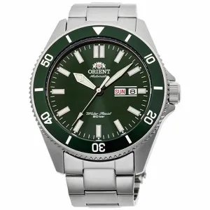 Orient Men's Automatic Watch - Kanno Green Dial Silver Tone Bracelet | RA-AA0914E19B
