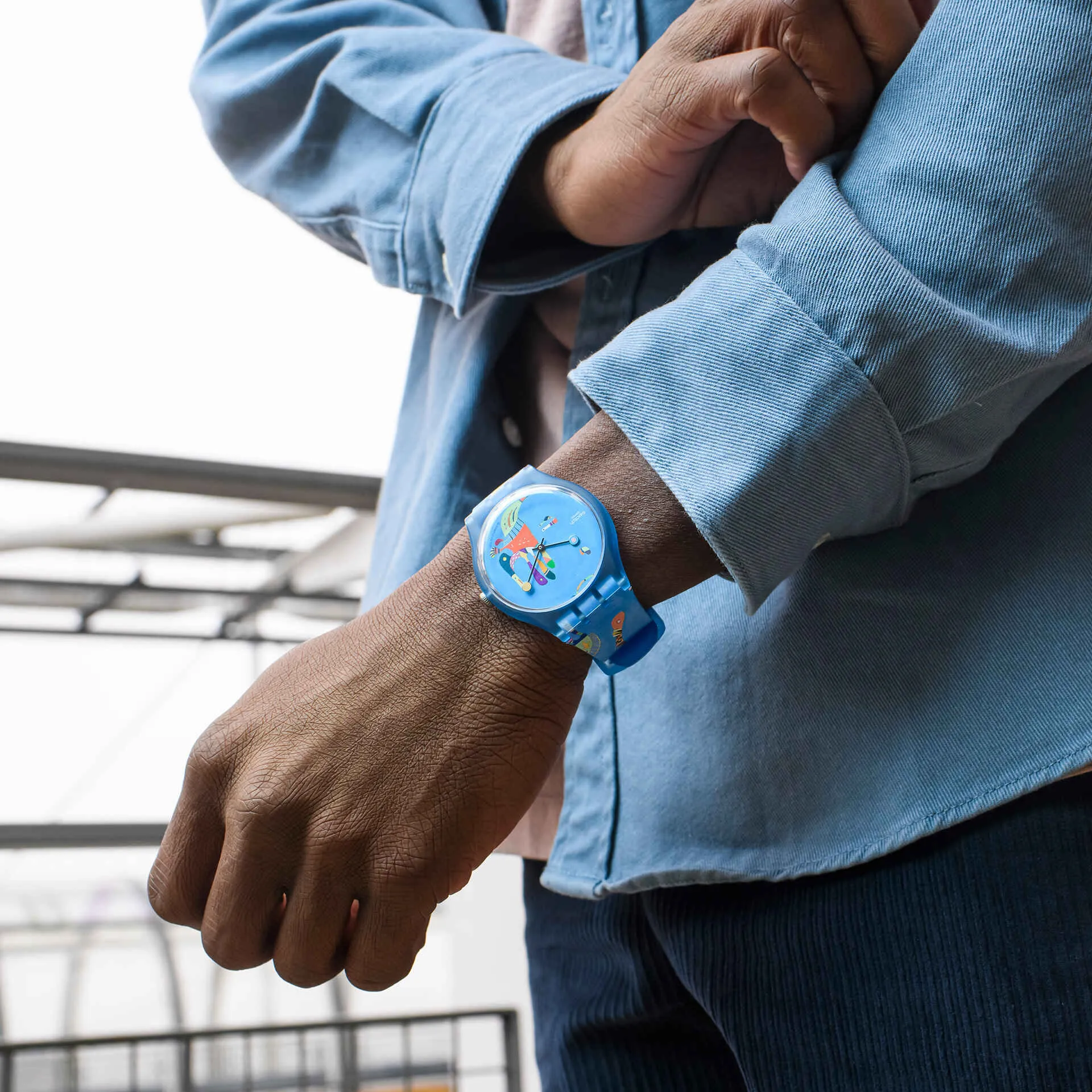 Orologio Swatch Blu Sky, By Vassilly Kandisky