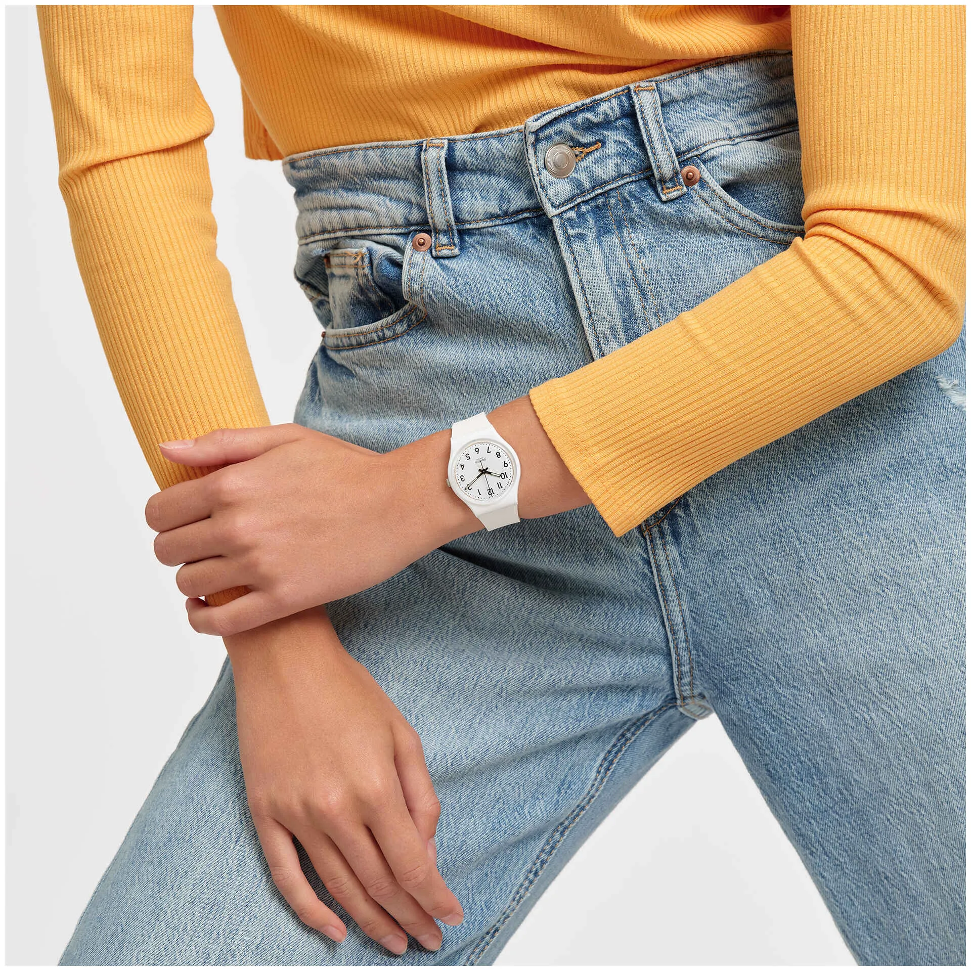 Orologio Swatch Just White Soft