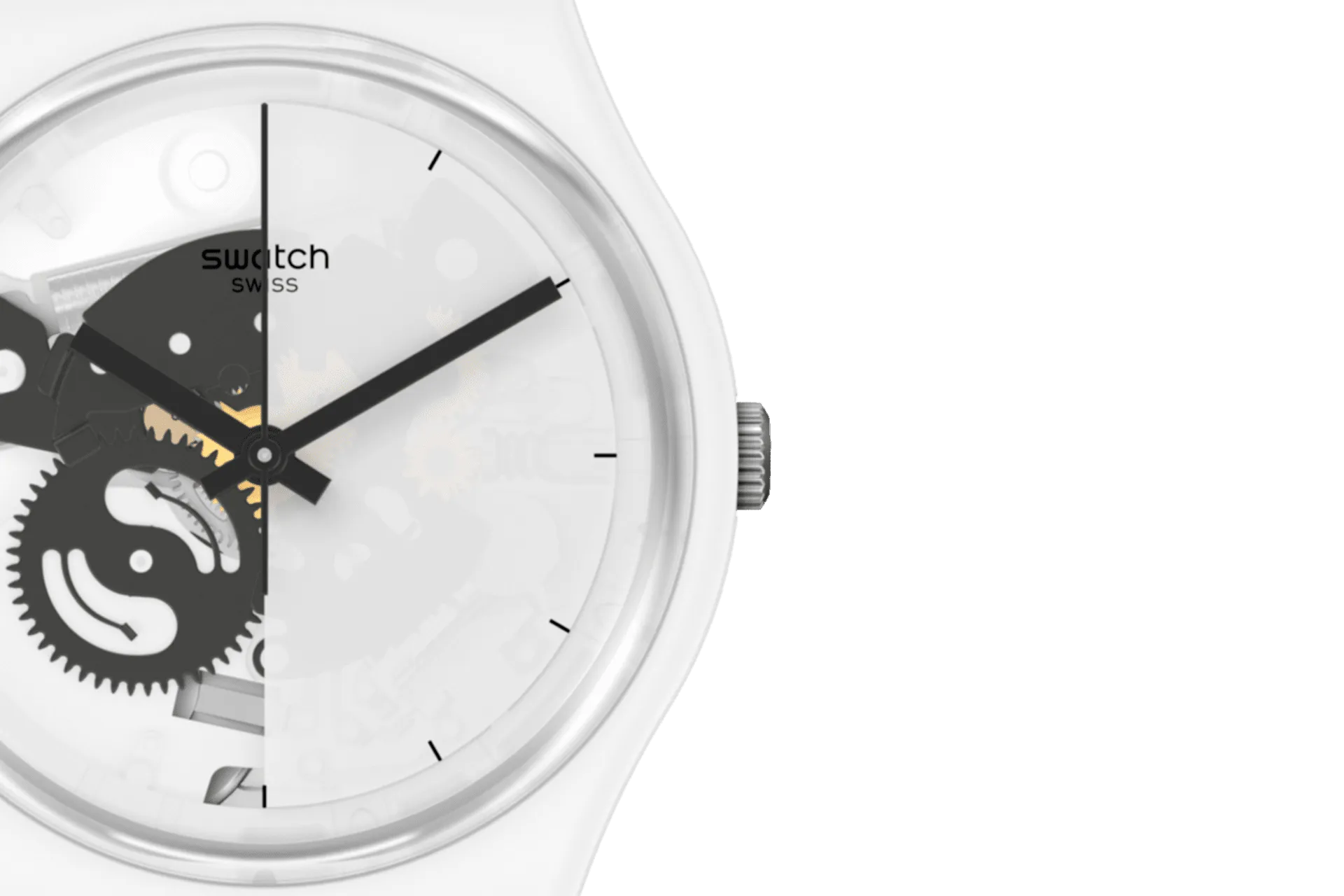 Orologio Swatch Live Time White