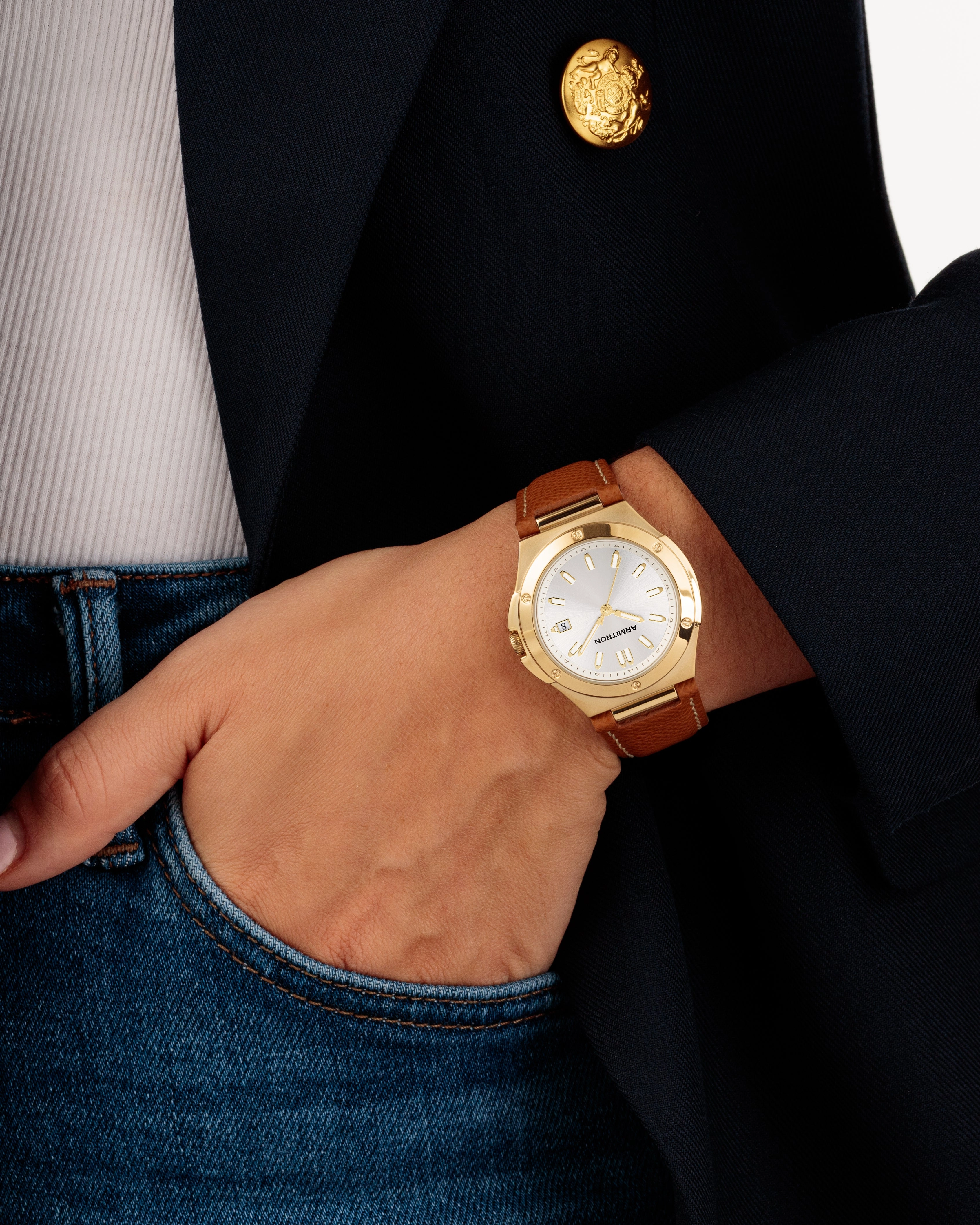 Parker? | 38mm, Gold/Brown/Silver