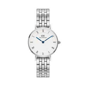 Petite Roman Numerals 5-Link Silver