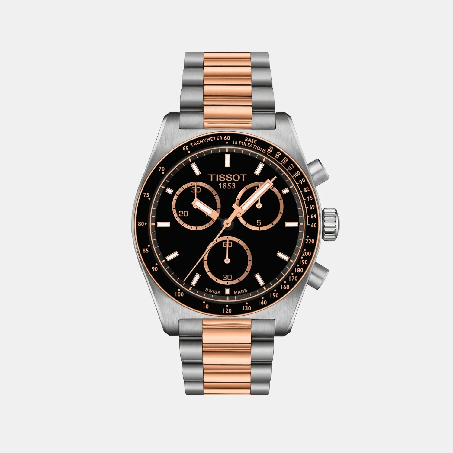PR 516 Men Quartz Black Dial Chronograph Stainless Steel Watch T1494172205101