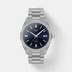 PRC 100 Solar Unisex Blue Dial Analog Stainless Steel Watch T1514221104100