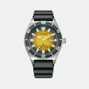 Promaster Men Automatic Yellow Dial Analog Stainless Steel Watch NY0120-01X