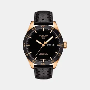 Prs 516 Men Automatic Black Dial Analog Leather Watch T1004303605101