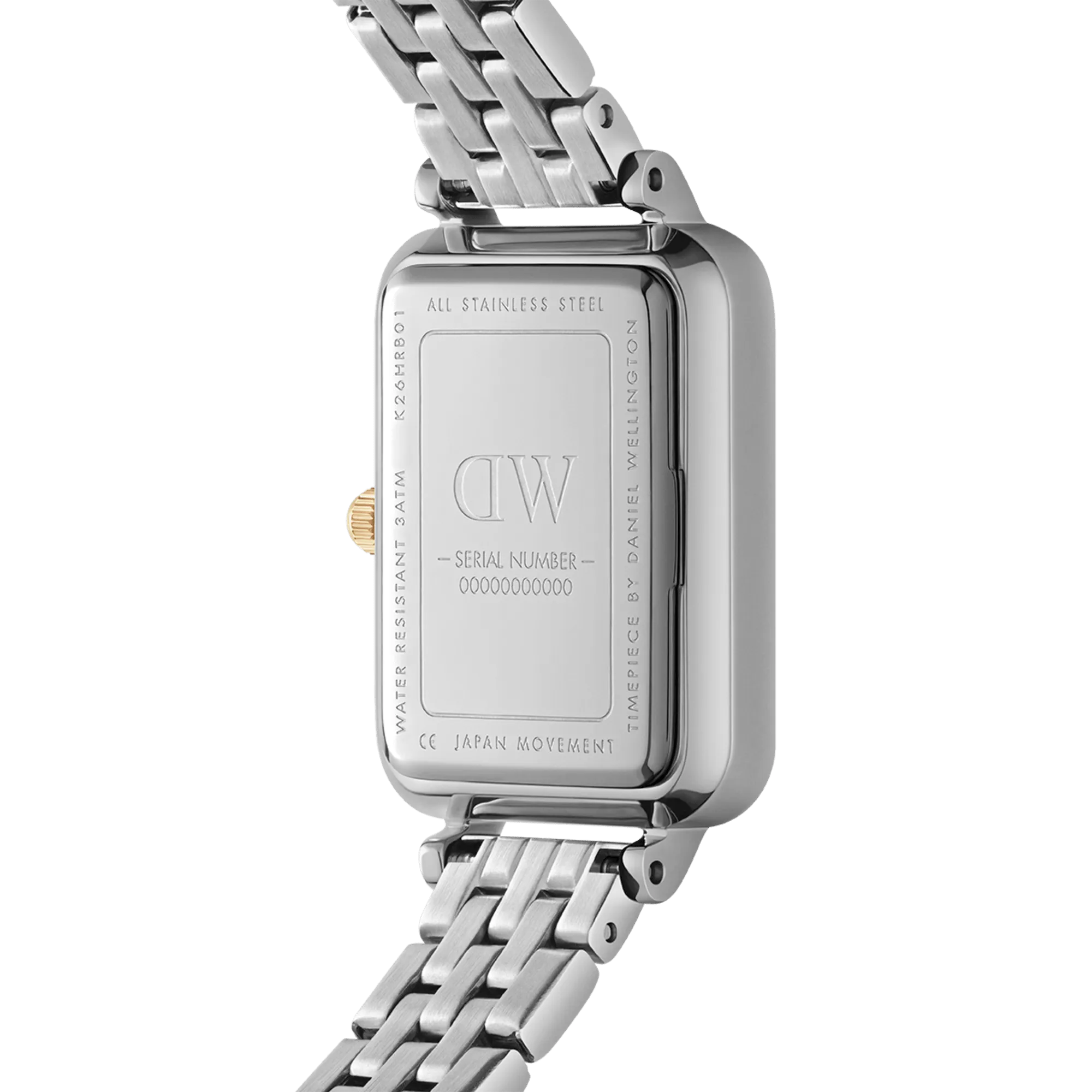 Quadro Lumine Bezel 5-Link Two-Tone MOP Silver