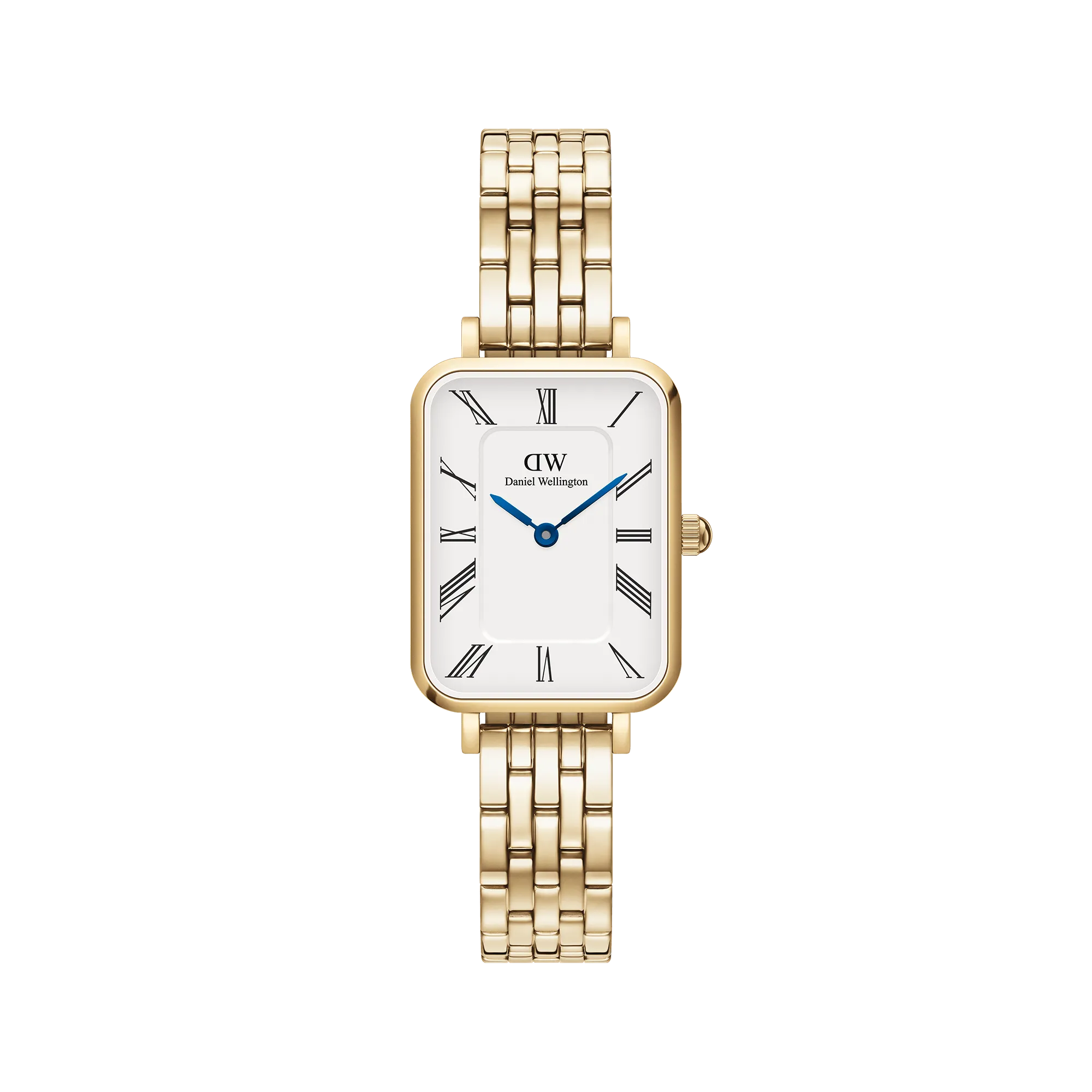 Quadro Roman Numerals 5-Link Gold