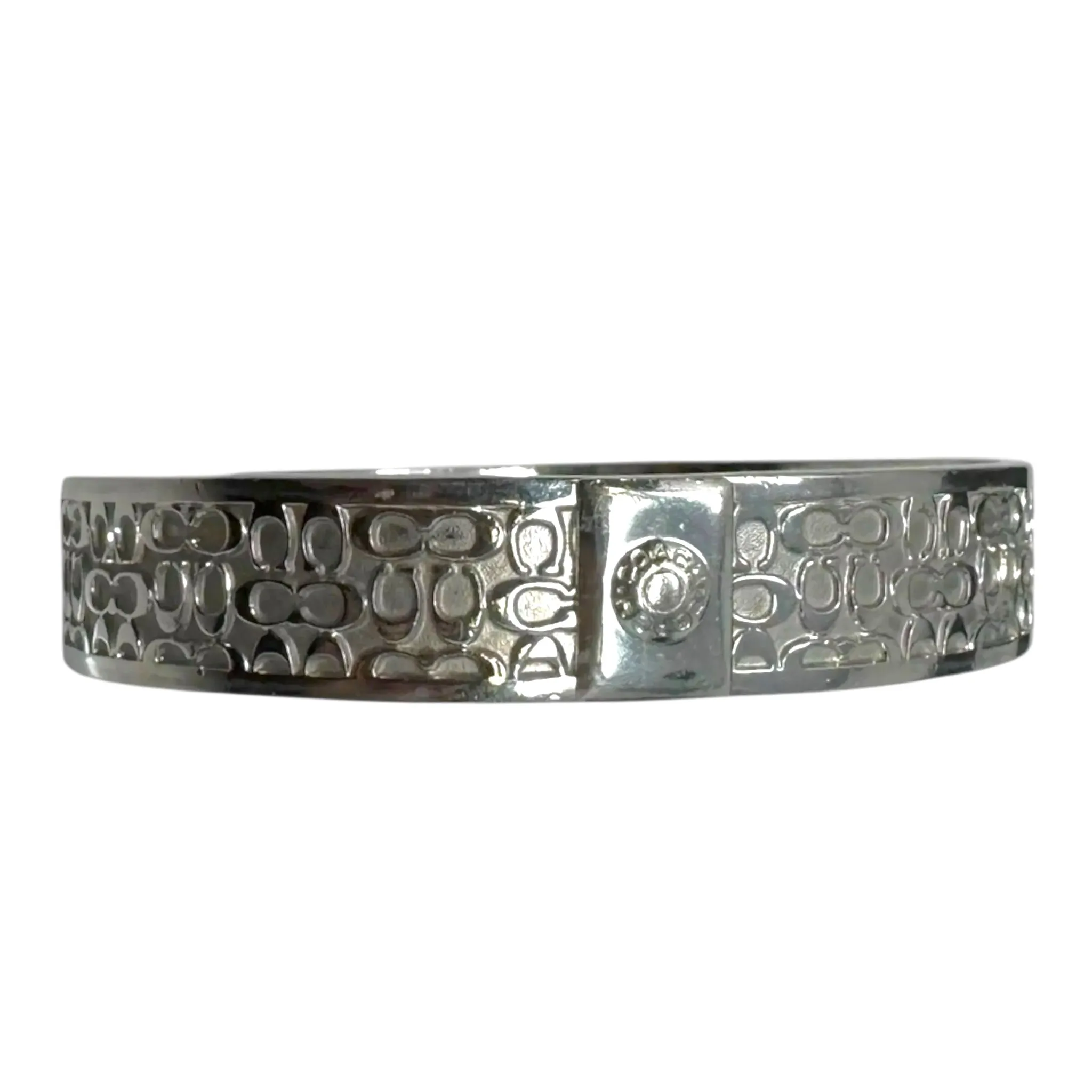 Quilted Signature C Bangle Bracelet Designer By Coach coach