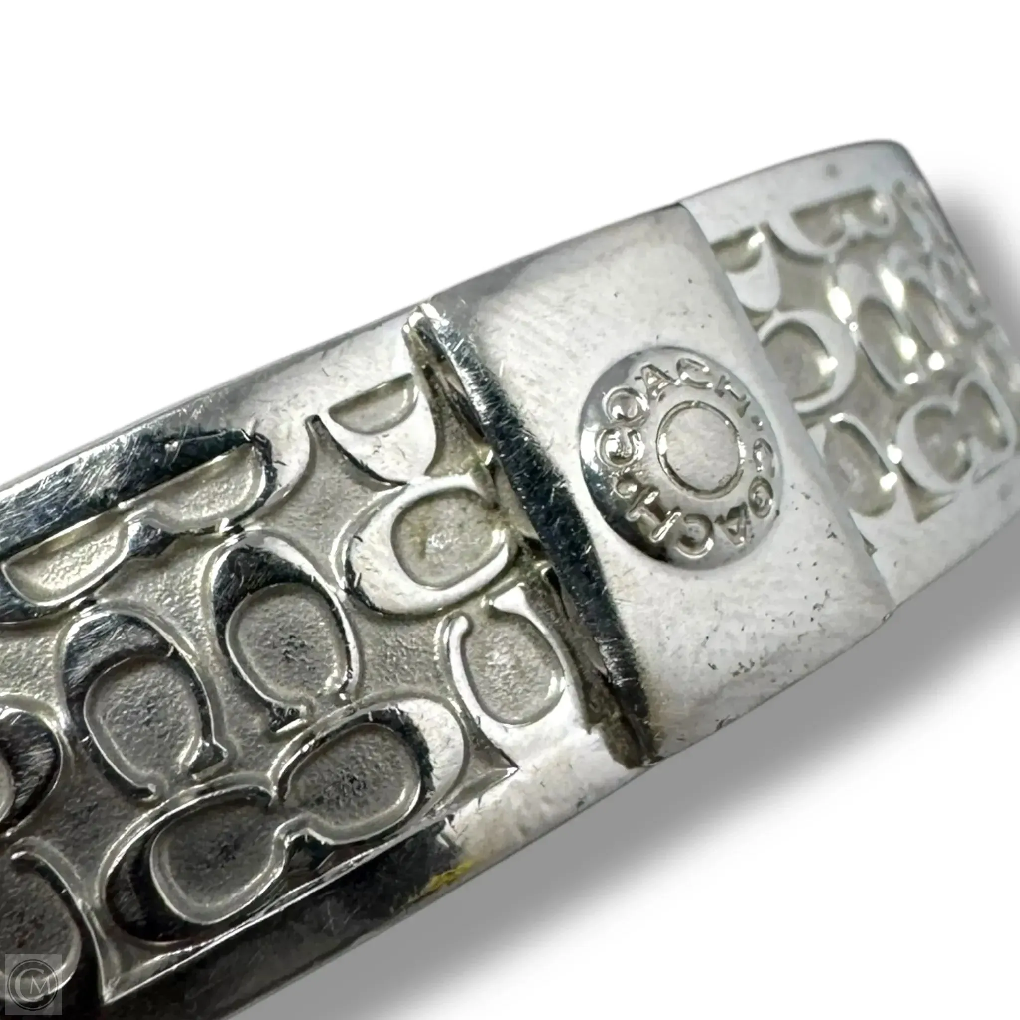 Quilted Signature C Bangle Bracelet Designer By Coach coach