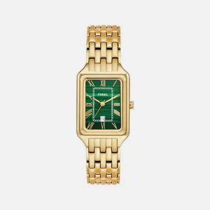 Raquel Women Quartz Green Dial Analog Stainless Steel Watch ES5341