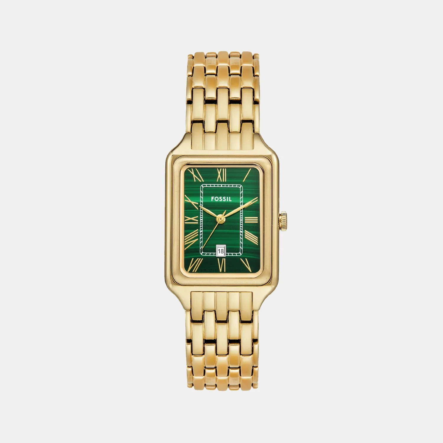 Raquel Women Quartz Green Dial Analog Stainless Steel Watch ES5341