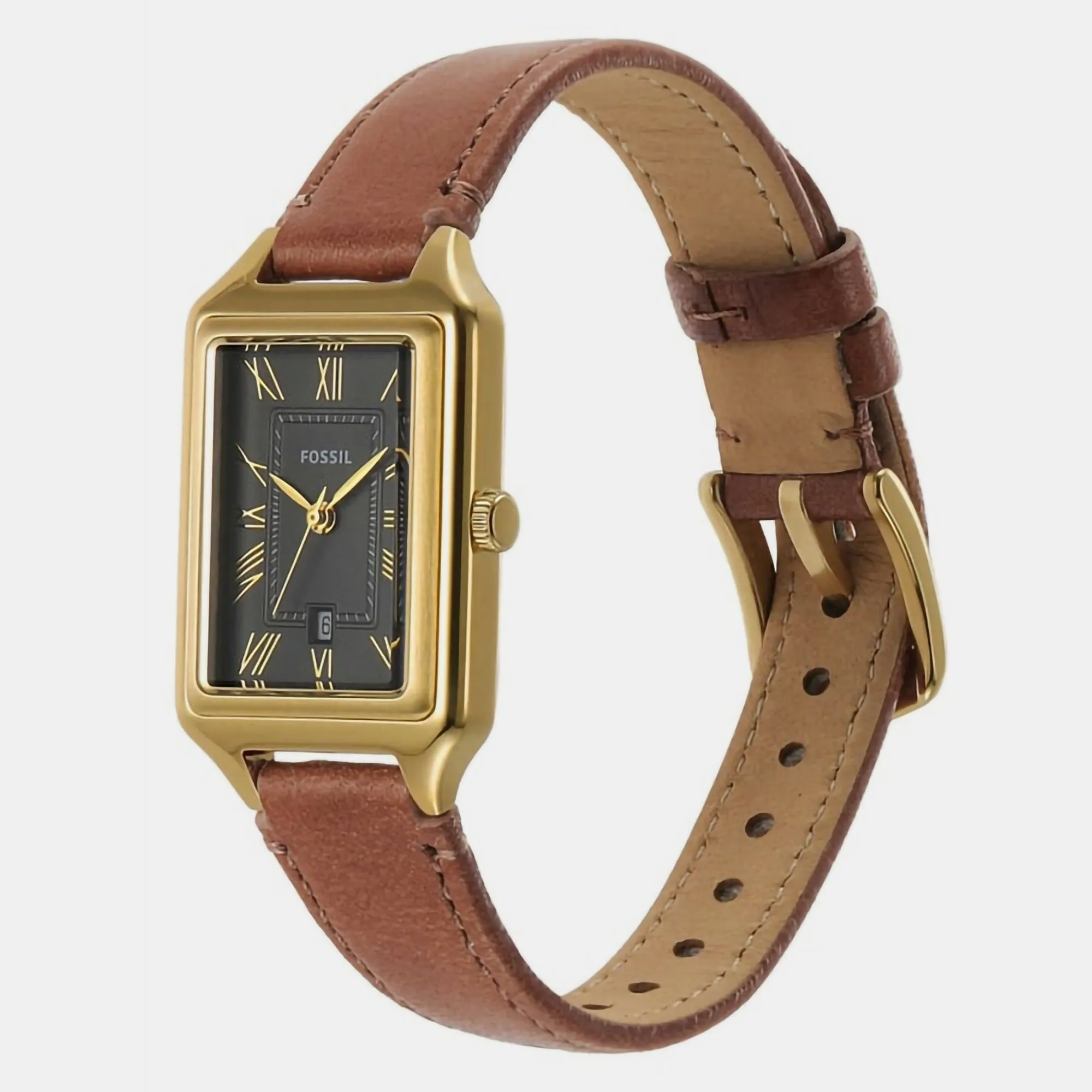Raquel Women Quartz Grey Dial Analog Leather Watch ES5303