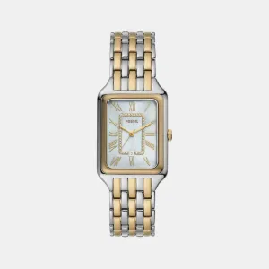 Raquel Women Quartz Mother Of Pearl Dial Analog Stainless Steel Watch ES5305