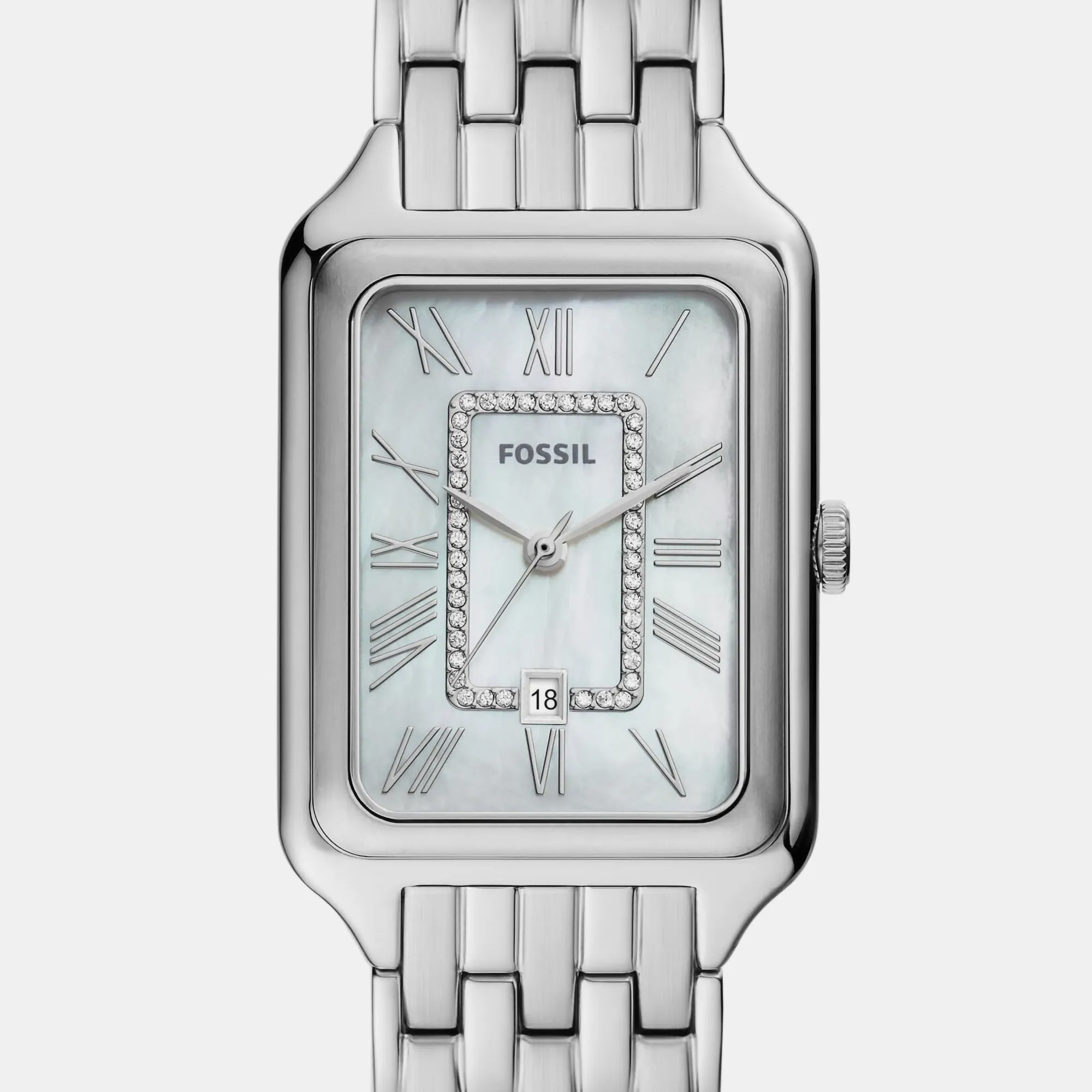 Raquel Women Quartz Silver Dial Analog Stainless Steel Watch ES5306