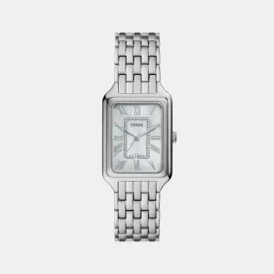 Raquel Women Quartz Silver Dial Analog Stainless Steel Watch ES5306