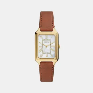 Raquel Women Quartz White Dial Analog Leather Watch ES5307