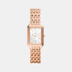 Raquel Women Quartz White Dial Analog Stainless Steel Watch ES5271