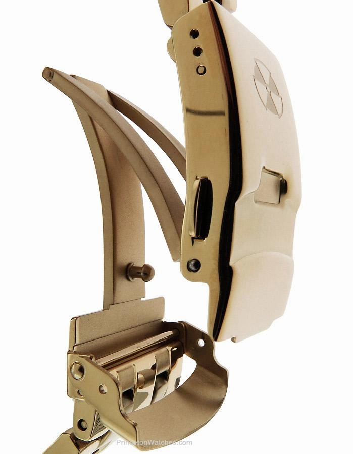 Reactor Mens Curie Watch - Gold-Tone - Bracelet - Smoke Dial - Day/Date - 200m
