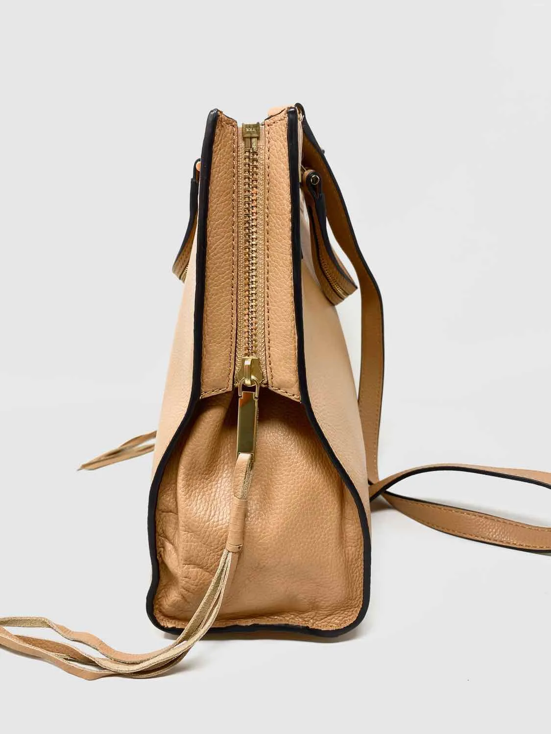 REBECCA MINKOFF Salmon Fringed Tote