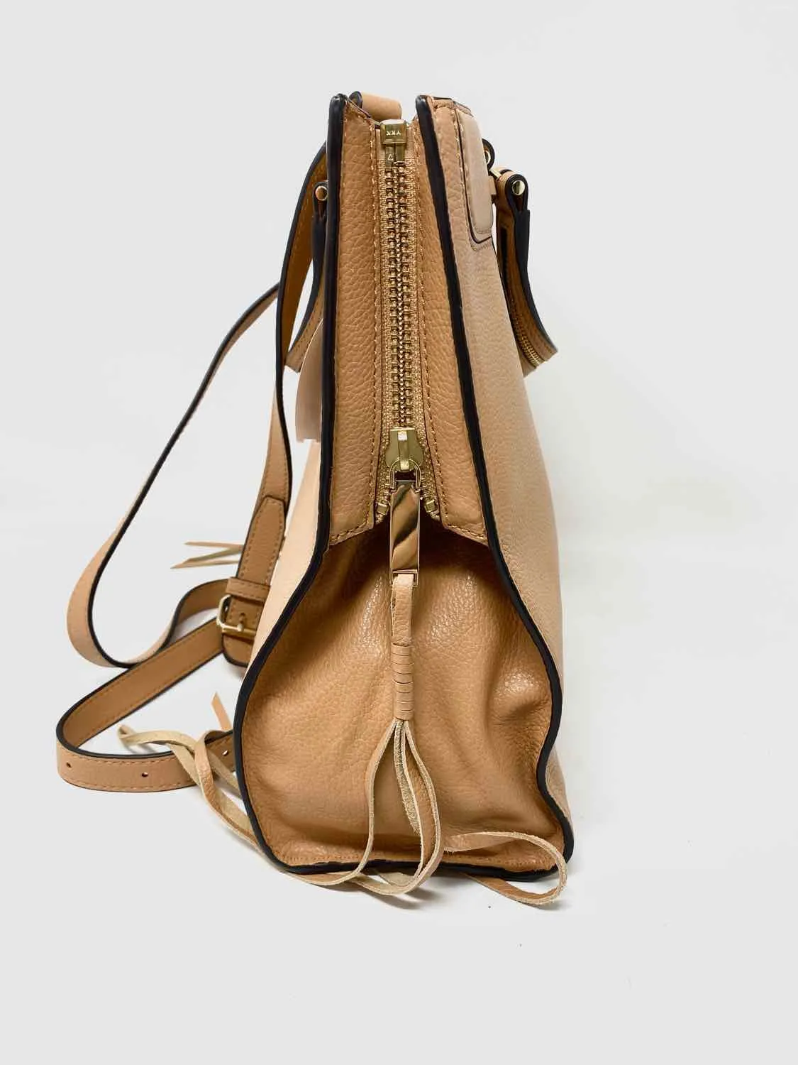 REBECCA MINKOFF Salmon Fringed Tote