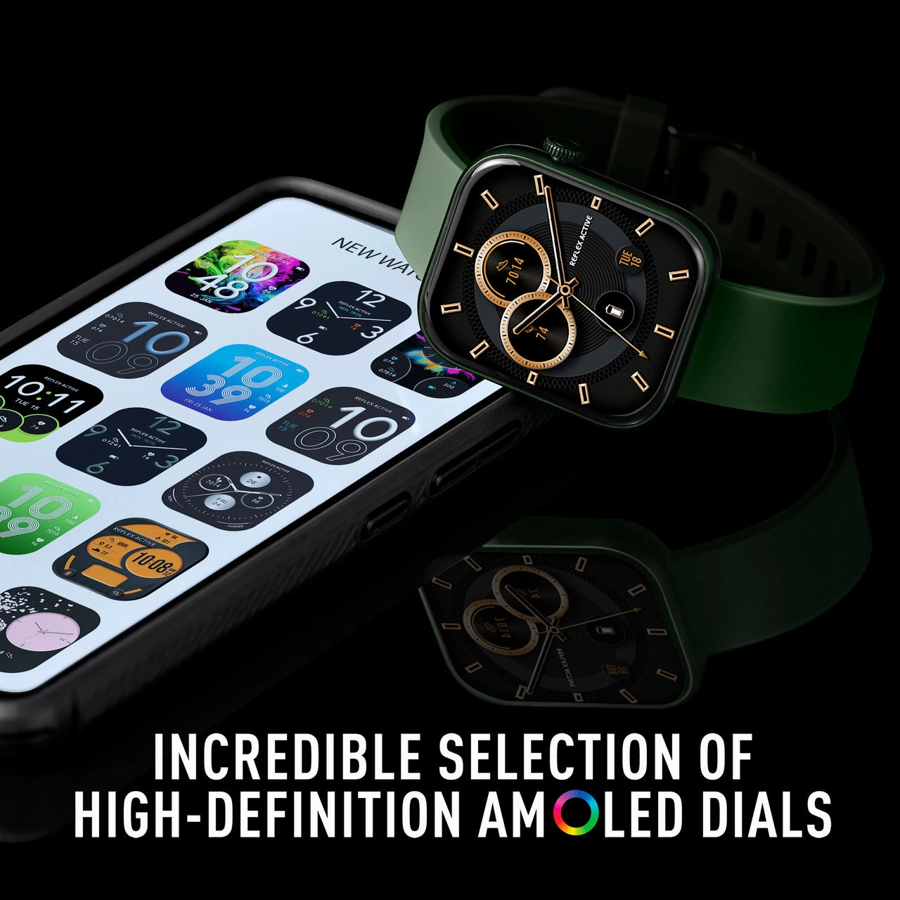 Reflex Active SERIES 40 AMOLED Forest Green Smart Watch RA40-2212