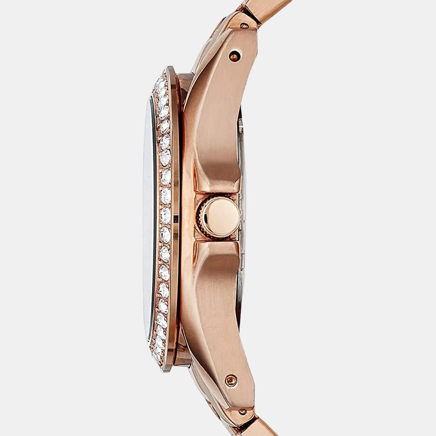 Riley Women Quartz Rose Gold Dial Chronograph Stainless Steel Watch ES2811
