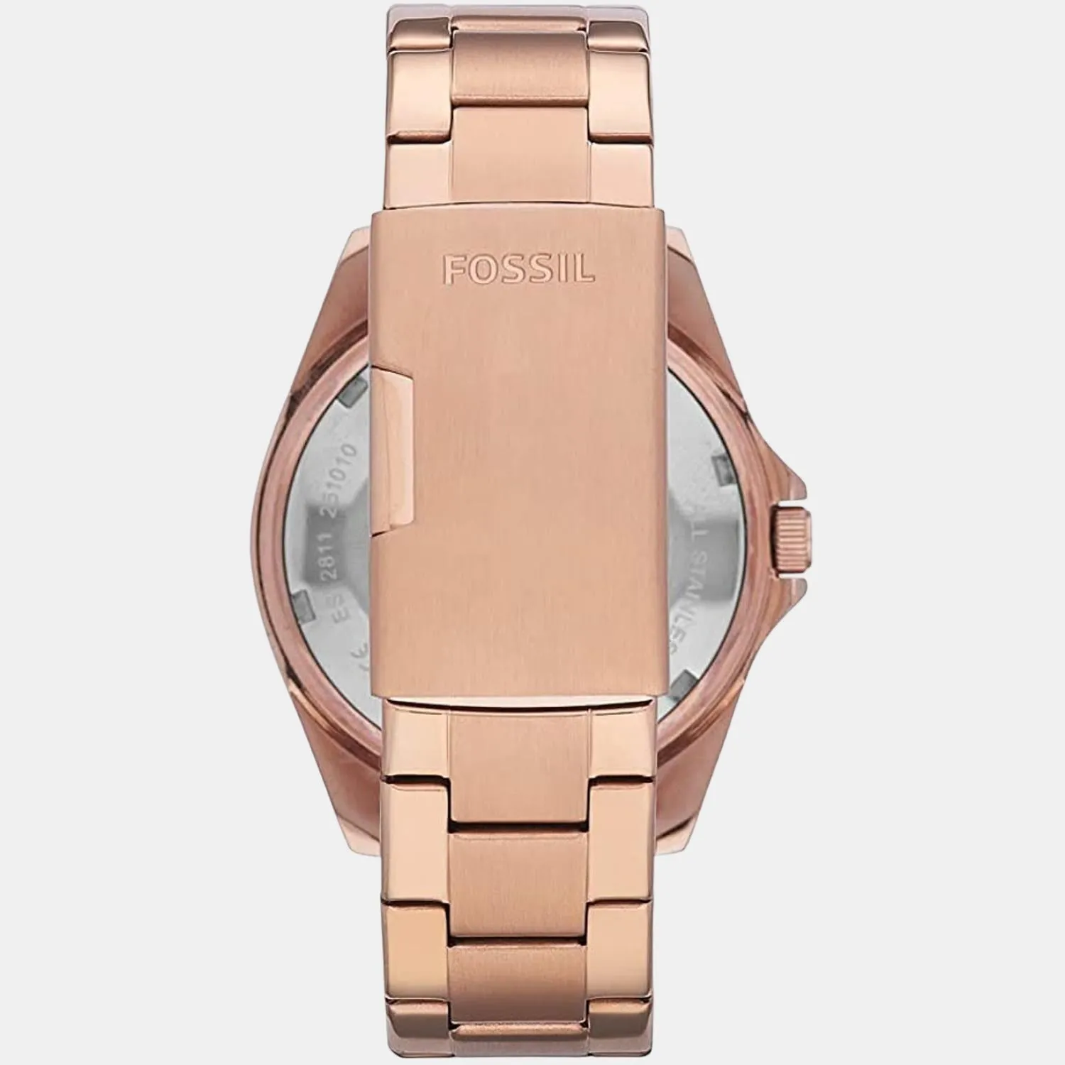 Riley Women Quartz Rose Gold Dial Chronograph Stainless Steel Watch ES2811