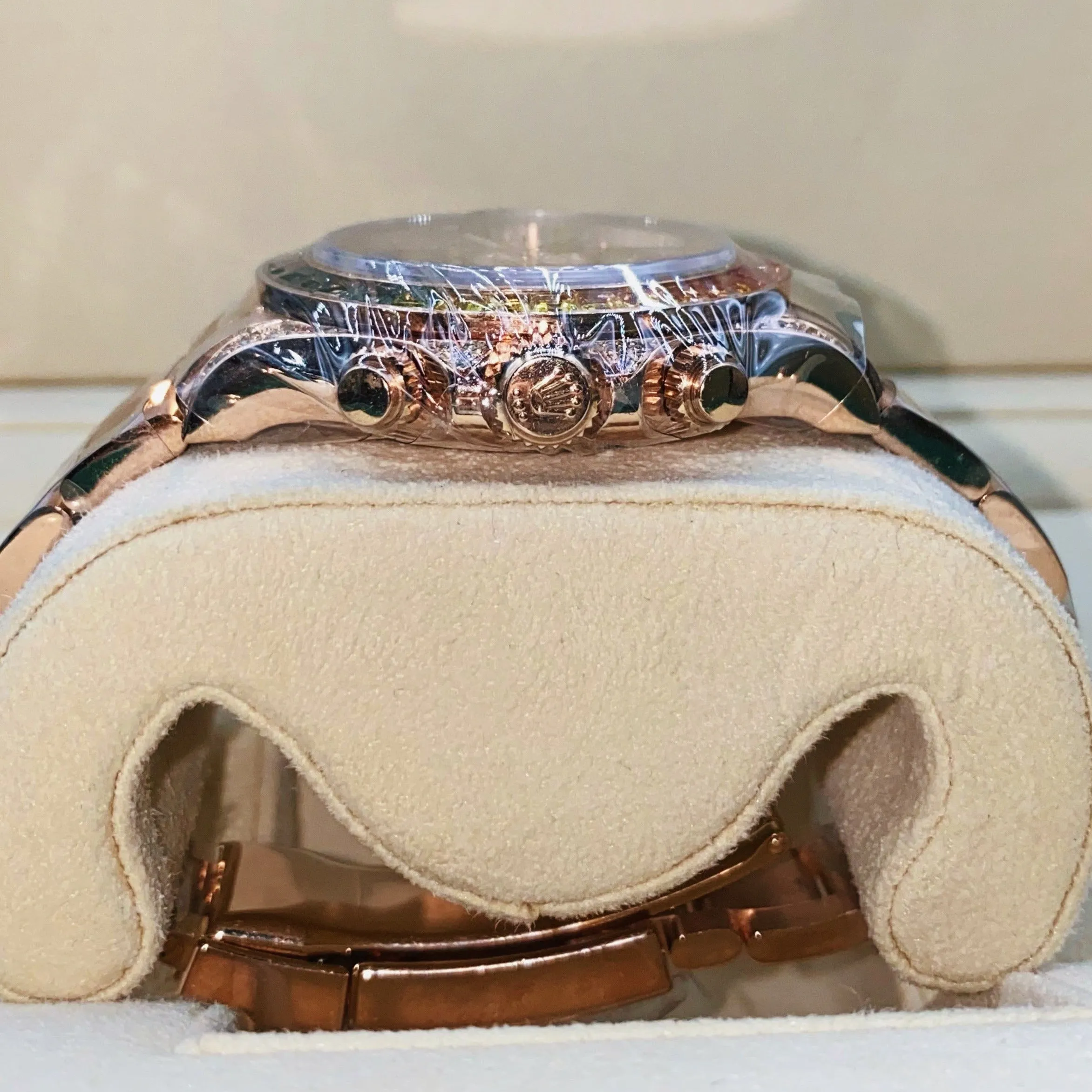 Rolex Cosmograph Daytona 40mm - Ref: 116595RBOW - Black Sapphire Rainbow Dial & Bezel, 18K Rose Gold Oyster Bracelet Men's Watch
