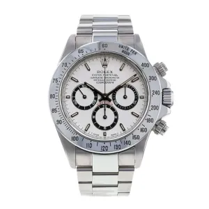 Rolex Cosmograph Daytona 40mm - Ref: 16520 - White Index Dial, Stainless Steel Oyster Bracelet Men's Watch
