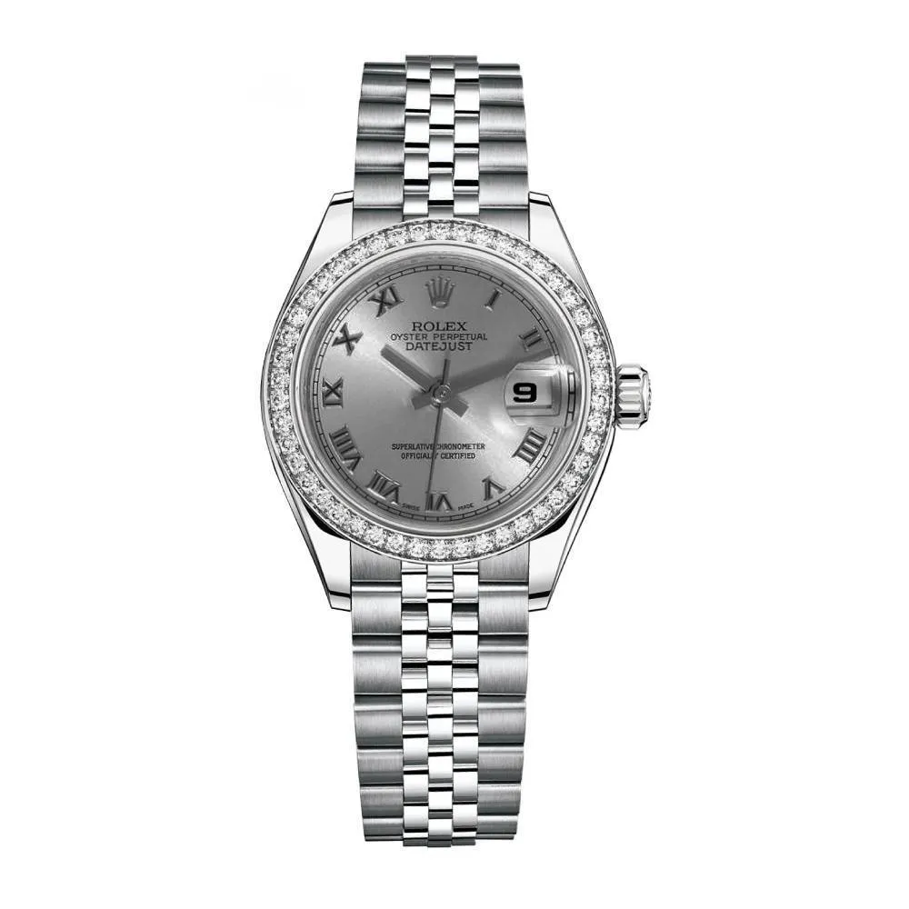 Rolex Datejust 26mm - Ref: 179384 rrj - Rhodium Grey Dial, Stainless Steel Jubilee Bracelet Women's Watch