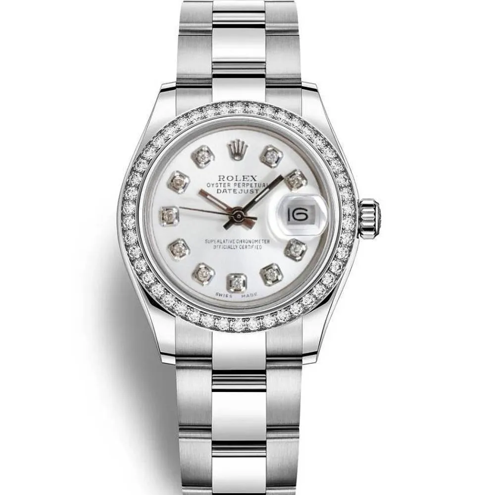Rolex Datejust 26mm - Ref: 179384 wdo - White Dial, Stainless Steel Oyster Bracelet Women's Watch