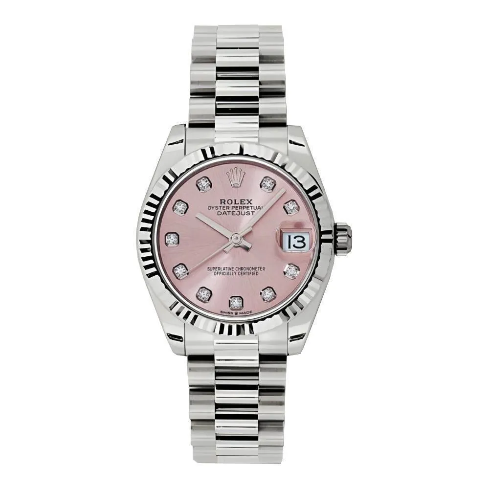 Rolex Datejust 31mm - Ref: 178279 pdp - Pink Dial, 18K White Gold President Bracelet Women's Watch