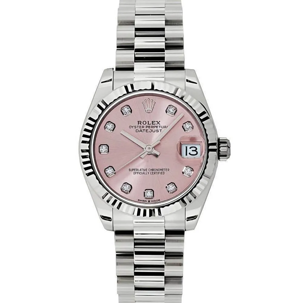 Rolex Datejust 31mm - Ref: 178279 pdp - Pink Dial, 18K White Gold President Bracelet Women's Watch
