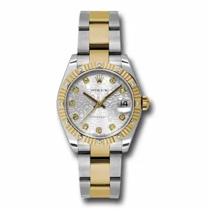 Rolex Datejust 31mm - Ref: 178313 sjdo - Silver Jubilee Diamond Dial, Two Tone Stainless Steel & 18K Yellow Gold Oyster Bracelet Women's Watch