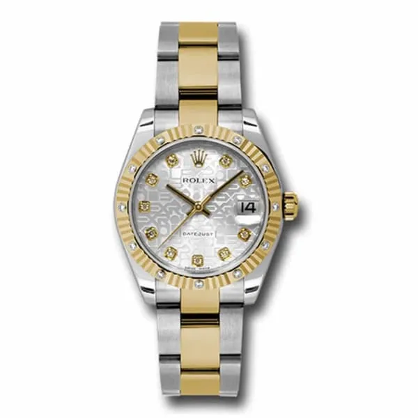 Rolex Datejust 31mm - Ref: 178313 sjdo - Silver Jubilee Diamond Dial, Two Tone Stainless Steel & 18K Yellow Gold Oyster Bracelet Women's Watch