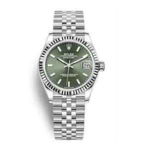 Rolex Datejust 31mm - Ref: 278274-0018 - Mint Green Stick Dial, Stainless Steel Jubilee Bracelet Women's Watch
