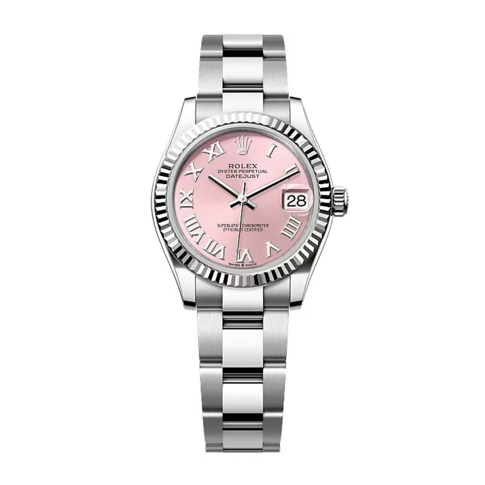 Rolex Datejust 31mm - Ref: 278274-0019 - Pink Roman Dial, Stainless Steel Oyster Bracelet Women's Watch