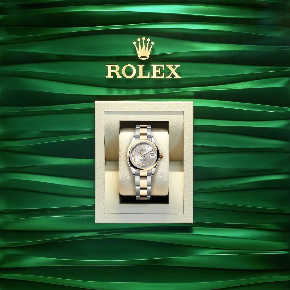 Rolex Lady-Datejust 28mm - Ref: 279163-0006 - Silver Roman Dial, Two Tone Stainless Steel & 18K Yellow Gold Oyster Bracelet Women's Watch