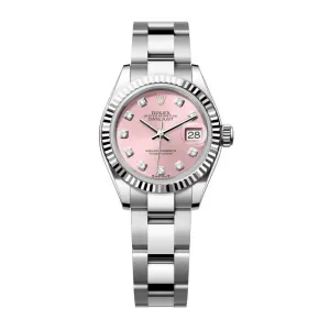 Rolex Lady-Datejust 28mm - Ref: 279174-0004 - Pink Diamond Dial, Stainless Steel Oyster Bracelet Women's Watch
