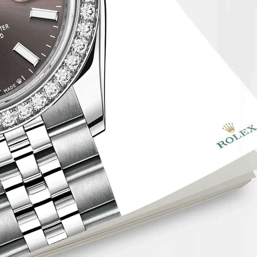 Rolex Lady-Datejust 28mm - Ref: 279384rbr-0013 - Dark Grey Stick Dial & Diamond Bezel, Stainless Steel Jubilee Bracelet Women's Watch