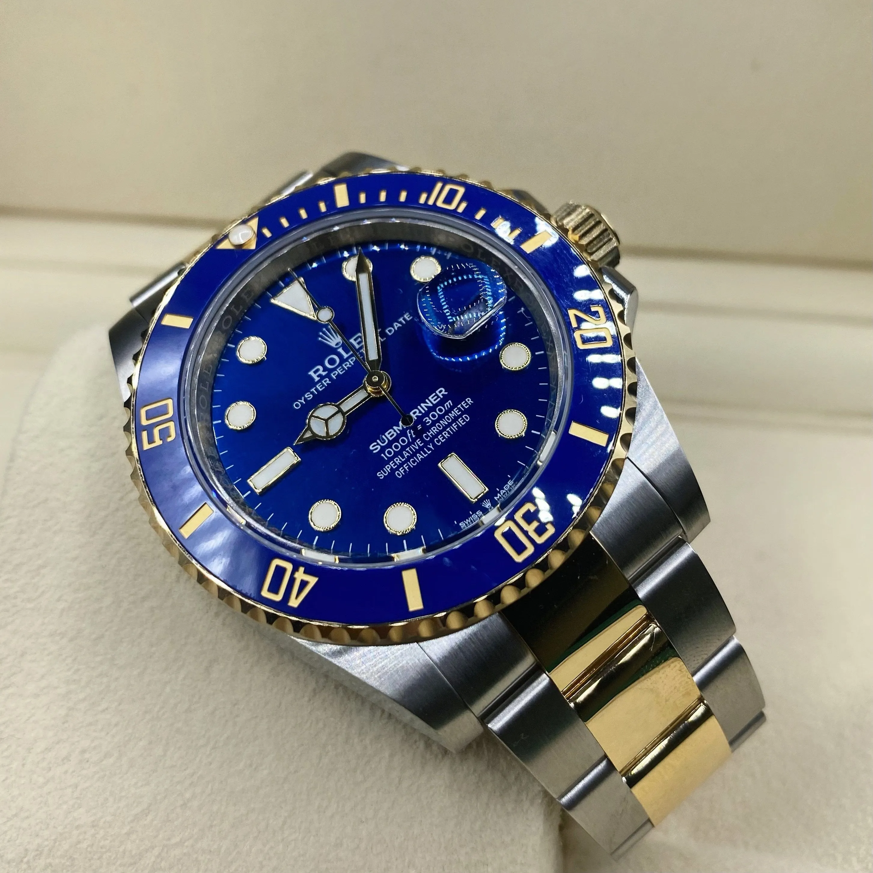 Rolex Submariner Date 41mm - Ref: 126613lb-0002 - Blue Dial, Two Tone Stainless Steel & 18K Yellow Gold Oyster Bracelet Watch