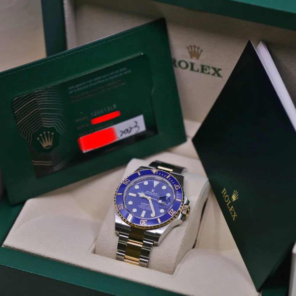 Rolex Submariner Date 41mm - Ref: 126613lb-0002 - Blue Dial, Two Tone Stainless Steel & 18K Yellow Gold Oyster Bracelet Watch