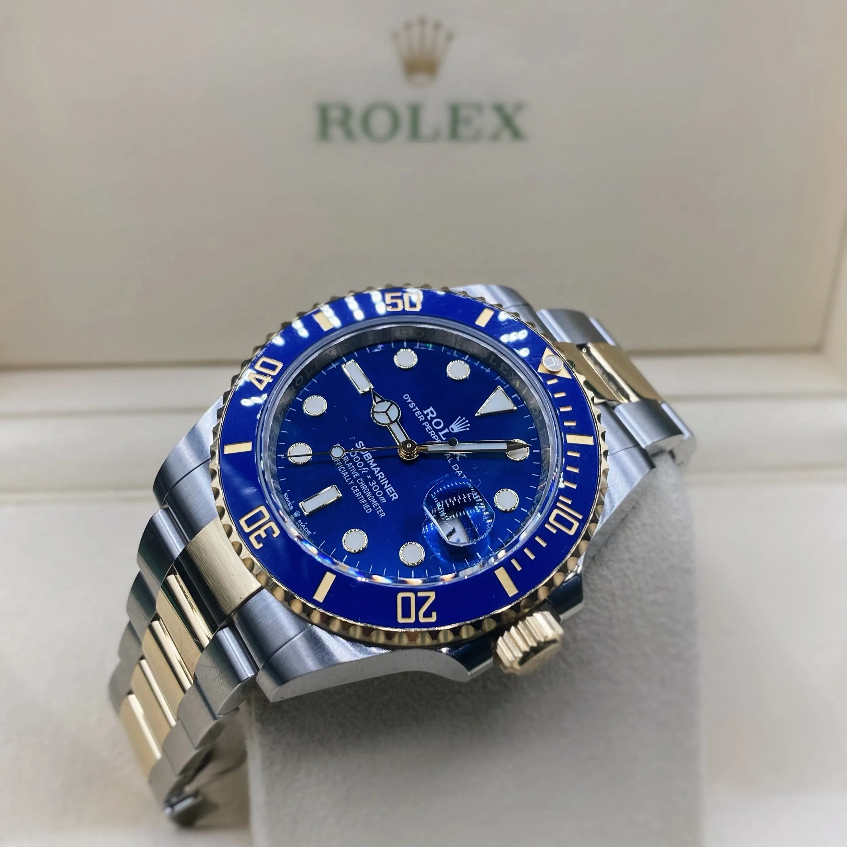 Rolex Submariner Date 41mm - Ref: 126613lb-0002 - Blue Dial, Two Tone Stainless Steel & 18K Yellow Gold Oyster Bracelet Watch