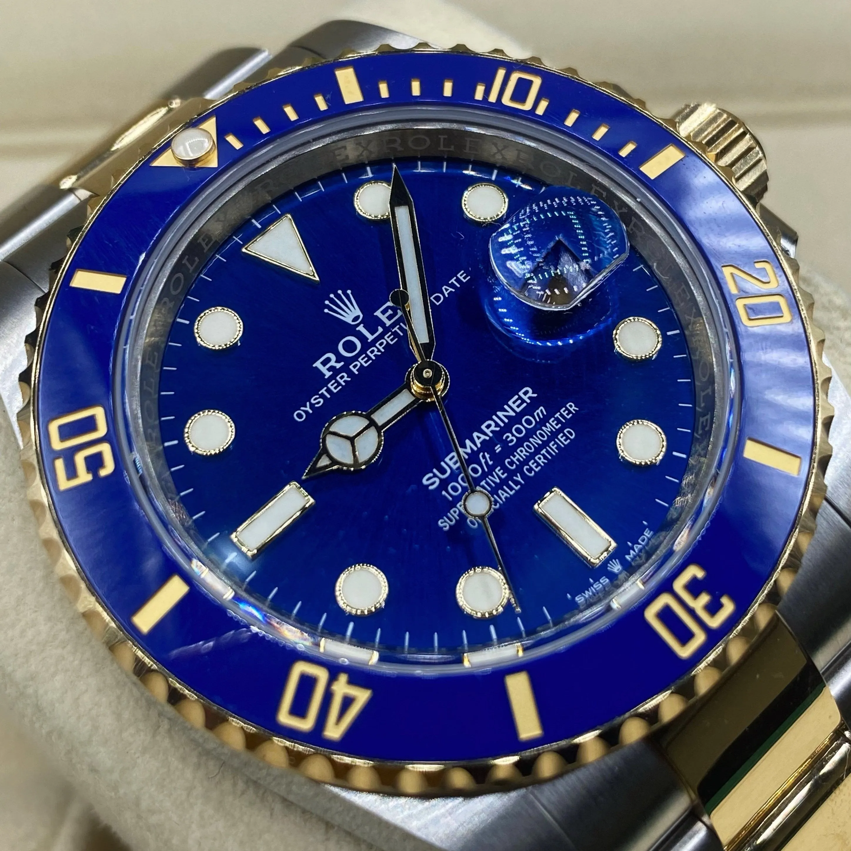 Rolex Submariner Date 41mm - Ref: 126613lb-0002 - Blue Dial, Two Tone Stainless Steel & 18K Yellow Gold Oyster Bracelet Watch